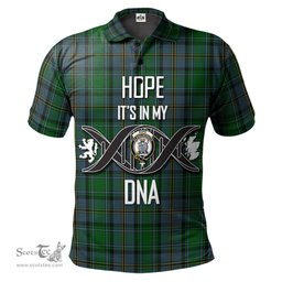 Scottish Hope Vere Clan It's In My DNA - DNA In Me Crest Tartan Polo Shirt Scottish Plaid Tartan Plaid - ScotsTee - scotstee.com
