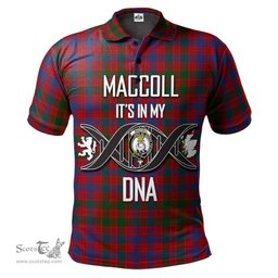 Scottish MacColl Ancient Clan It's In My DNA - DNA In Me Crest Tartan Polo Shirt Scottish Plaid Tartan Plaid - ScotsTee - scotstee.com