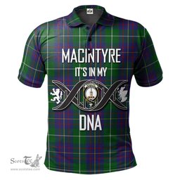 Scottish MacIntyre Inglis Clan It's In My DNA - DNA In Me Crest Tartan Polo Shirt Scottish Plaid Tartan Plaid - ScotsTee - scotstee.com