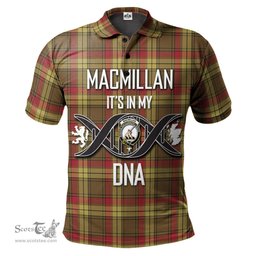 Scottish MacMillan Old Weathered Clan It's In My DNA - DNA In Me Crest Tartan Polo Shirt Scottish Plaid Tartan Plaid - ScotsTee - scotstee.com