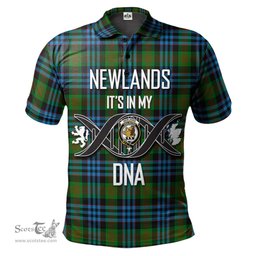 Scottish Newlands of Lauriston Clan It's In My DNA - DNA In Me Crest Tartan Polo Shirt Scottish Plaid Tartan Plaid - ScotsTee - scotstee.com