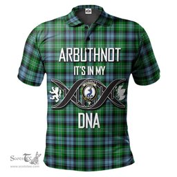 Scottish Arbuthnot Ancient Clan It's In My DNA - DNA In Me Crest Tartan Polo Shirt Scottish Plaid Tartan Plaid - ScotsTee - scotstee.com
