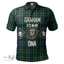 Scottish Graham of Montrose Clan It's In My DNA - DNA In Me Crest Tartan Polo Shirt Scottish Plaid Tartan Plaid - ScotsTee - scotstee.com