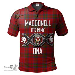 Scottish MacDonell of Keppoch Clan It's In My DNA - DNA In Me Crest Tartan Polo Shirt Scottish Plaid Tartan Plaid - ScotsTee - scotstee.com