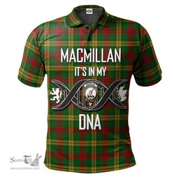 Scottish MacMillan Society of Glasgow Clan It's In My DNA - DNA In Me Crest Tartan Polo Shirt Scottish Plaid Tartan Plaid - ScotsTee - scotstee.com