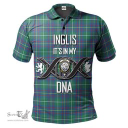 Scottish Inglis Ancient Clan It's In My DNA - DNA In Me Crest Tartan Polo Shirt Scottish Plaid Tartan Plaid - ScotsTee - scotstee.com