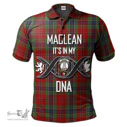 Scottish MacLean of Duart Clan It's In My DNA - DNA In Me Crest Tartan Polo Shirt Scottish Plaid Tartan Plaid - ScotsTee - scotstee.com