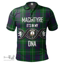 Scottish MacIntyre Hunting Clan It's In My DNA - DNA In Me Crest Tartan Polo Shirt Scottish Plaid Tartan Plaid - ScotsTee - scotstee.com