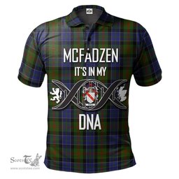 Scottish McFadzen 03 Clan It's In My DNA - DNA In Me Crest Tartan Polo Shirt Scottish Plaid Tartan Plaid - ScotsTee - scotstee.com