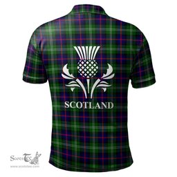 Scottish Sutherland Modern Clan It's In My DNA - DNA In Me Crest Tartan Polo Shirt Scottish Plaid Tartan Plaid - ScotsTee - scotstee.com