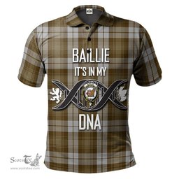 Scottish Baillie Dress Clan It's In My DNA - DNA In Me Crest Tartan Polo Shirt Scottish Plaid Tartan Plaid - ScotsTee - scotstee.com