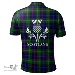 Scottish MacThomas Modern Clan It's In My DNA - DNA In Me Crest Tartan Polo Shirt Scottish Plaid Tartan Plaid - ScotsTee - scotstee.com