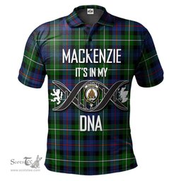 Scottish MacKenzie Modern Clan It's In My DNA - DNA In Me Crest Tartan Polo Shirt Scottish Plaid Tartan Plaid - ScotsTee - scotstee.com