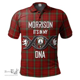 Scottish Morrison Ancient Clan It's In My DNA - DNA In Me Crest Tartan Polo Shirt Scottish Plaid Tartan Plaid - ScotsTee - scotstee.com
