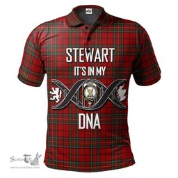 Scottish Stewart of Galloway Clan It's In My DNA - DNA In Me Crest Tartan Polo Shirt Scottish Plaid Tartan Plaid - ScotsTee - scotstee.com