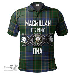 Scottish MacMillan Hunting Clan It's In My DNA - DNA In Me Crest Tartan Polo Shirt Scottish Plaid Tartan Plaid - ScotsTee - scotstee.com