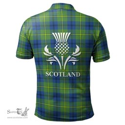 Scottish Johnston Ancient Clan It's In My DNA - DNA In Me Crest Tartan Polo Shirt Scottish Plaid Tartan Plaid - ScotsTee - scotstee.com
