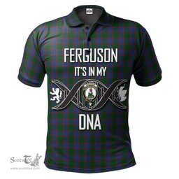 Scottish Ferguson Old Clan It's In My DNA - DNA In Me Crest Tartan Polo Shirt Scottish Plaid Tartan Plaid - ScotsTee - scotstee.com