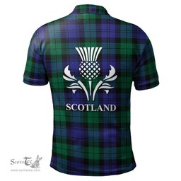 Scottish Black Watch Modern Clan It's In My DNA - DNA In Me Crest Tartan Polo Shirt Scottish Plaid Tartan Plaid - ScotsTee - scotstee.com