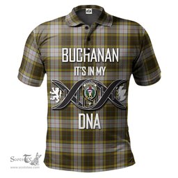 Scottish Buchanan Dress Clan It's In My DNA - DNA In Me Crest Tartan Polo Shirt Scottish Plaid Tartan Plaid - ScotsTee - scotstee.com