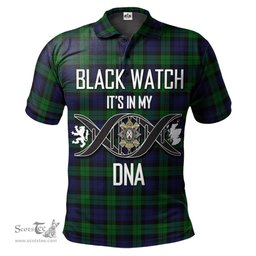 Scottish Black Watch of Canada Clan It's In My DNA - DNA In Me Crest Tartan Polo Shirt Scottish Plaid Tartan Plaid - ScotsTee - scotstee.com