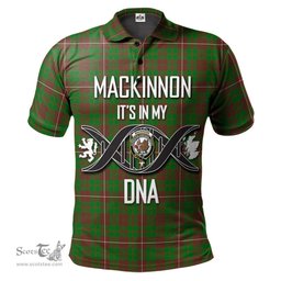 Scottish MacKinnon Hunting Modern Clan It's In My DNA - DNA In Me Crest Tartan Polo Shirt Scottish Plaid Tartan Plaid - ScotsTee - scotstee.com