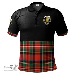 Scottish Lyle Clan Half Of Tartan Crest Tartan Polo Shirt Scottish Plaid Tartan Plaid - ScotsTee - scotstee.com