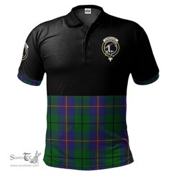 Scottish Carmichael Clan Half Of Tartan Crest Tartan Polo Shirt Scottish Plaid Tartan Plaid - ScotsTee - scotstee.com