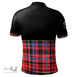 Scottish Straiton Clan Half Of Tartan Crest Tartan Polo Shirt Scottish Plaid Tartan Plaid - ScotsTee - scotstee.com
