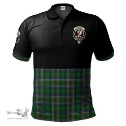 Scottish Cockburn Clan Half Of Tartan Crest Tartan Polo Shirt Scottish Plaid Tartan Plaid - ScotsTee - scotstee.com