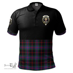 Scottish Nairn Clan Half Of Tartan Crest Tartan Polo Shirt Scottish Plaid Tartan Plaid - ScotsTee - scotstee.com