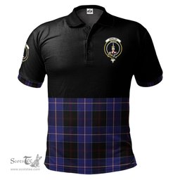 Scottish Dunlop Clan Half Of Tartan Crest Tartan Polo Shirt Scottish Plaid Tartan Plaid - ScotsTee - scotstee.com