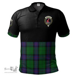Scottish Armstrong Clan Half Of Tartan Crest Tartan Polo Shirt Scottish Plaid Tartan Plaid - ScotsTee - scotstee.com