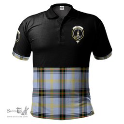 Scottish Bell Clan Half Of Tartan Crest Tartan Polo Shirt Scottish Plaid Tartan Plaid - ScotsTee - scotstee.com