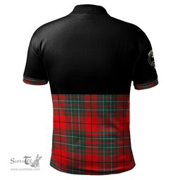 Scottish Cheyne Clan Half Of Tartan Crest Tartan Polo Shirt Scottish Plaid Tartan Plaid - ScotsTee - scotstee.com
