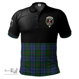 Scottish Colquhoun Clan Half Of Tartan Crest Tartan Polo Shirt Scottish Plaid Tartan Plaid - ScotsTee - scotstee.com