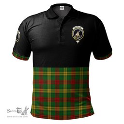 Scottish MacMillan Society of Glasgow Clan Half Of Tartan Crest Tartan Polo Shirt Scottish Plaid Tartan Plaid - ScotsTee - scotstee.com