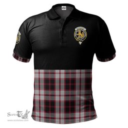 Scottish MacPherson Clan Half Of Tartan Crest Tartan Polo Shirt Scottish Plaid Tartan Plaid - ScotsTee - scotstee.com