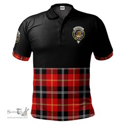 Scottish Majoribanks Clan Half Of Tartan Crest Tartan Polo Shirt Scottish Plaid Tartan Plaid - ScotsTee - scotstee.com