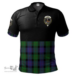 Scottish Blair Clan Half Of Tartan Crest Tartan Polo Shirt Scottish Plaid Tartan Plaid - ScotsTee - scotstee.com