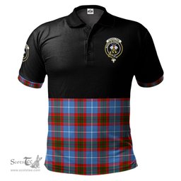 Scottish Congilton Clan Half Of Tartan Crest Tartan Polo Shirt Scottish Plaid Tartan Plaid - ScotsTee - scotstee.com