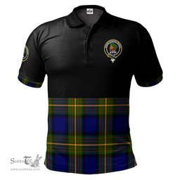 Scottish Moore Clan Half Of Tartan Crest Tartan Polo Shirt Scottish Plaid Tartan Plaid - ScotsTee - scotstee.com