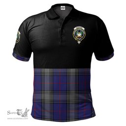 Scottish Kinnaird Clan Half Of Tartan Crest Tartan Polo Shirt Scottish Plaid Tartan Plaid - ScotsTee - scotstee.com