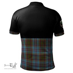 Scottish Anderson Clan Half Of Tartan Crest Tartan Polo Shirt Scottish Plaid Tartan Plaid - ScotsTee - scotstee.com