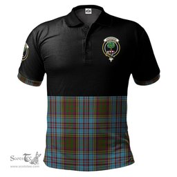 Scottish Anderson Clan Half Of Tartan Crest Tartan Polo Shirt Scottish Plaid Tartan Plaid - ScotsTee - scotstee.com