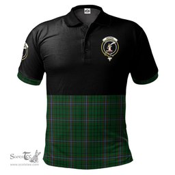 Scottish MacRae Clan Half Of Tartan Crest Tartan Polo Shirt Scottish Plaid Tartan Plaid - ScotsTee - scotstee.com