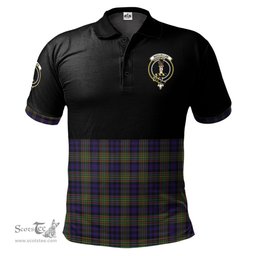 Scottish MacLellan Clan Half Of Tartan Crest Tartan Polo Shirt Scottish Plaid Tartan Plaid - ScotsTee - scotstee.com