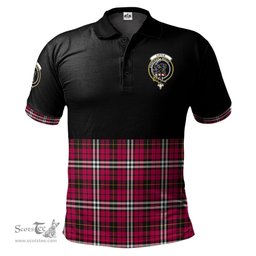 Scottish Little Clan Half Of Tartan Crest Tartan Polo Shirt Scottish Plaid Tartan Plaid - ScotsTee - scotstee.com