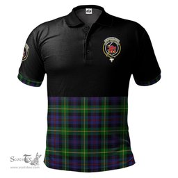 Scottish Farquharson Clan Half Of Tartan Crest Tartan Polo Shirt Scottish Plaid Tartan Plaid - ScotsTee - scotstee.com
