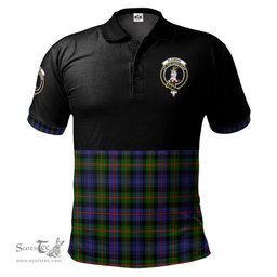 Scottish Fleming Clan Half Of Tartan Crest Tartan Polo Shirt Scottish Plaid Tartan Plaid - ScotsTee - scotstee.com
